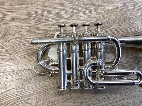 French Besson Piccolo Trumpet - silver plate #8059