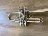 Pre Owned B&S Challenger II Eb/D Trumpet - Silver Plate