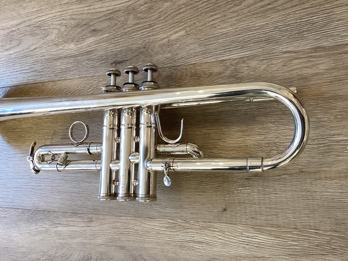Pre Owned B&S Challenger II Eb/D Trumpet - Silver Plate