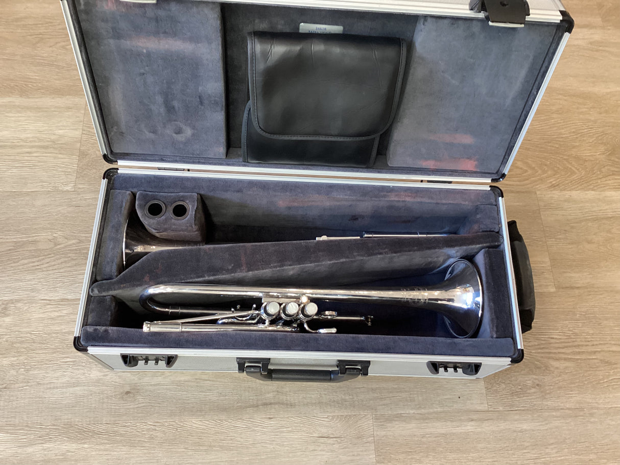Pre Owned B&S Challenger II Eb/D Trumpet - Silver Plate