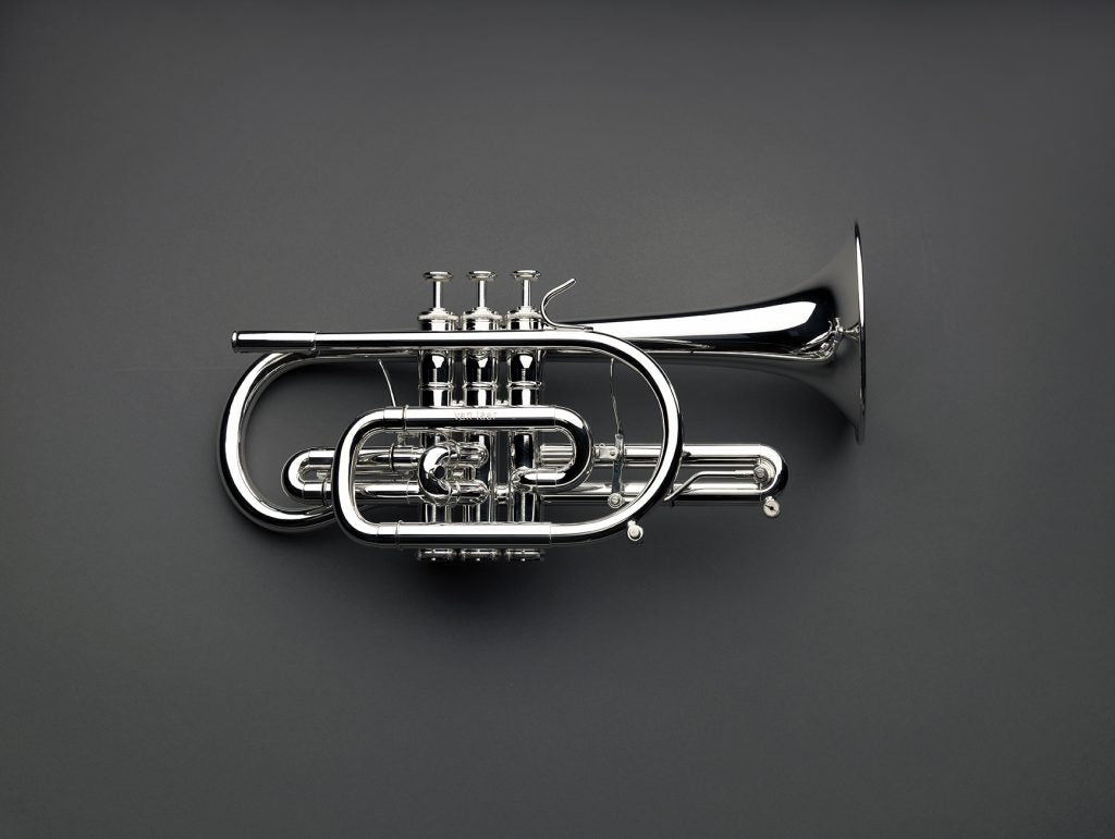 Van Laar Handcrafted Cornet (Gold Brass Bell) - Raw Brass