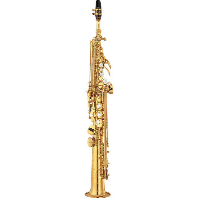 Play with extended range on the Yamaha YSS-875EXHG Soprano Saxophone — Custom EX design with High G key, professional tone, and precision.