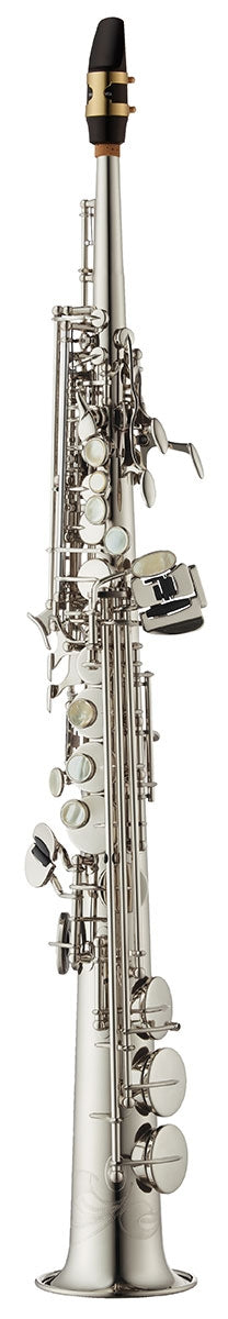 Yanagisawa SWO1S professional soprano saxophone in silver-plated brass. Bright, clear tone with precision Japanese craftsmanship for advancing and professional players.
