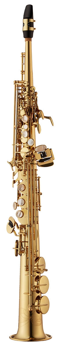 Yanagisawa SWO1 professional soprano saxophone in lacquered brass. Clear, warm tone with precision Japanese craftsmanship for advancing and professional players.