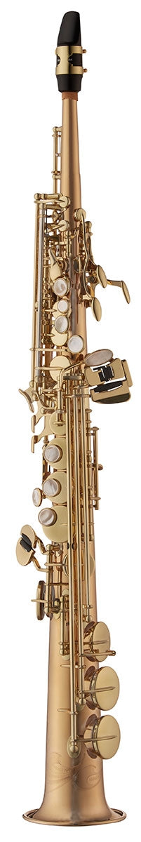 Yanagisawa SWO2U professional soprano saxophone in unlacquered bronze. Warm, rich tone with precision Japanese craftsmanship for advancing and professional players.