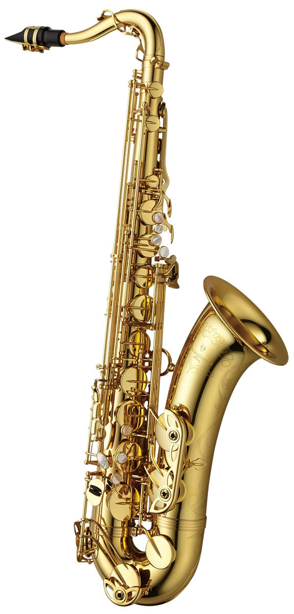 Yanagisawa TWO10U Elite tenor saxophone in unlacquered brass with ribbed construction and metal resonators. Open, powerful tone with precision Japanese craftsmanship.