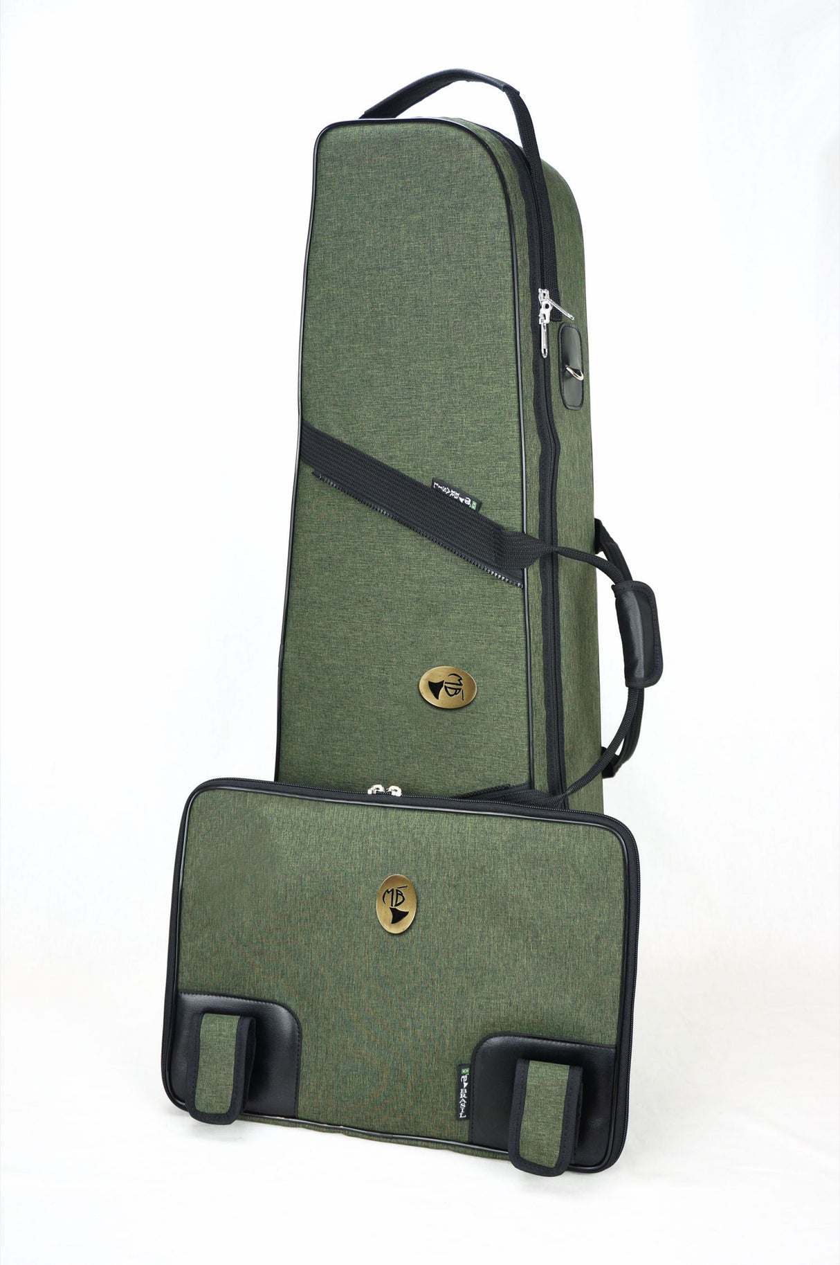 Marcus Bonna Double Case for 2 Detachable Bell Trombones (Tenor and Jazz) - Black Nylon