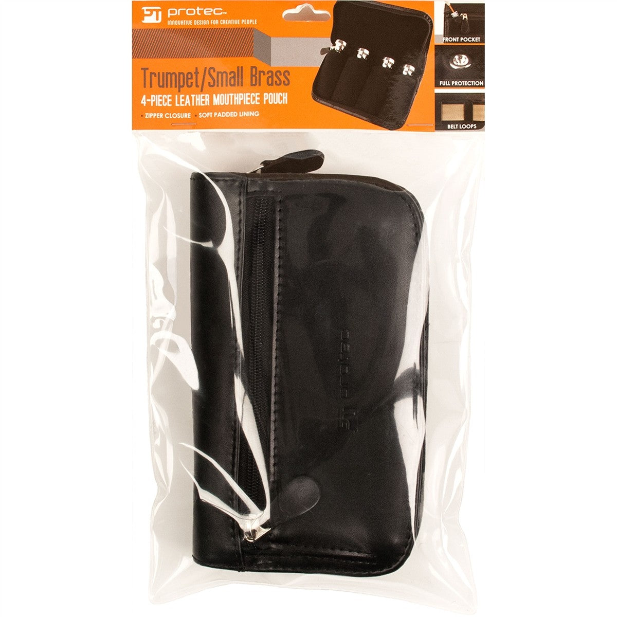 Protec Quad Trumpet Mouthpiece Leather Pouch