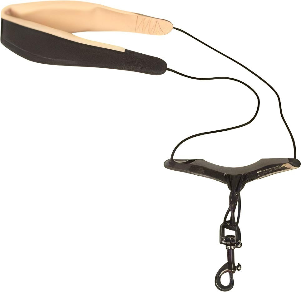 Protec Saxophone Neck Strap - Leather, Comfort Bar & Metal Snap