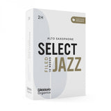 D'Addario Select Jazz Alto Saxophone Reeds - Filed