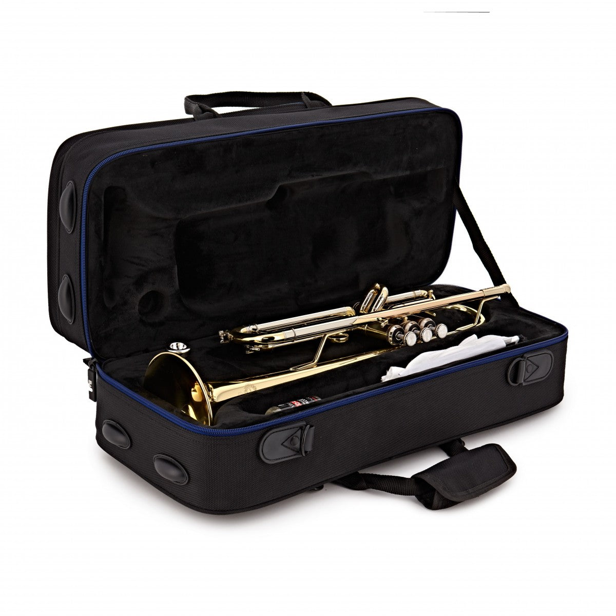 B&S Prodige Bb trumpet. Lacquer finish, standard lead pipe, back pack case