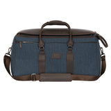 KGU Double Trumpet Gig Bag - Brown Leather / Blue Fabric