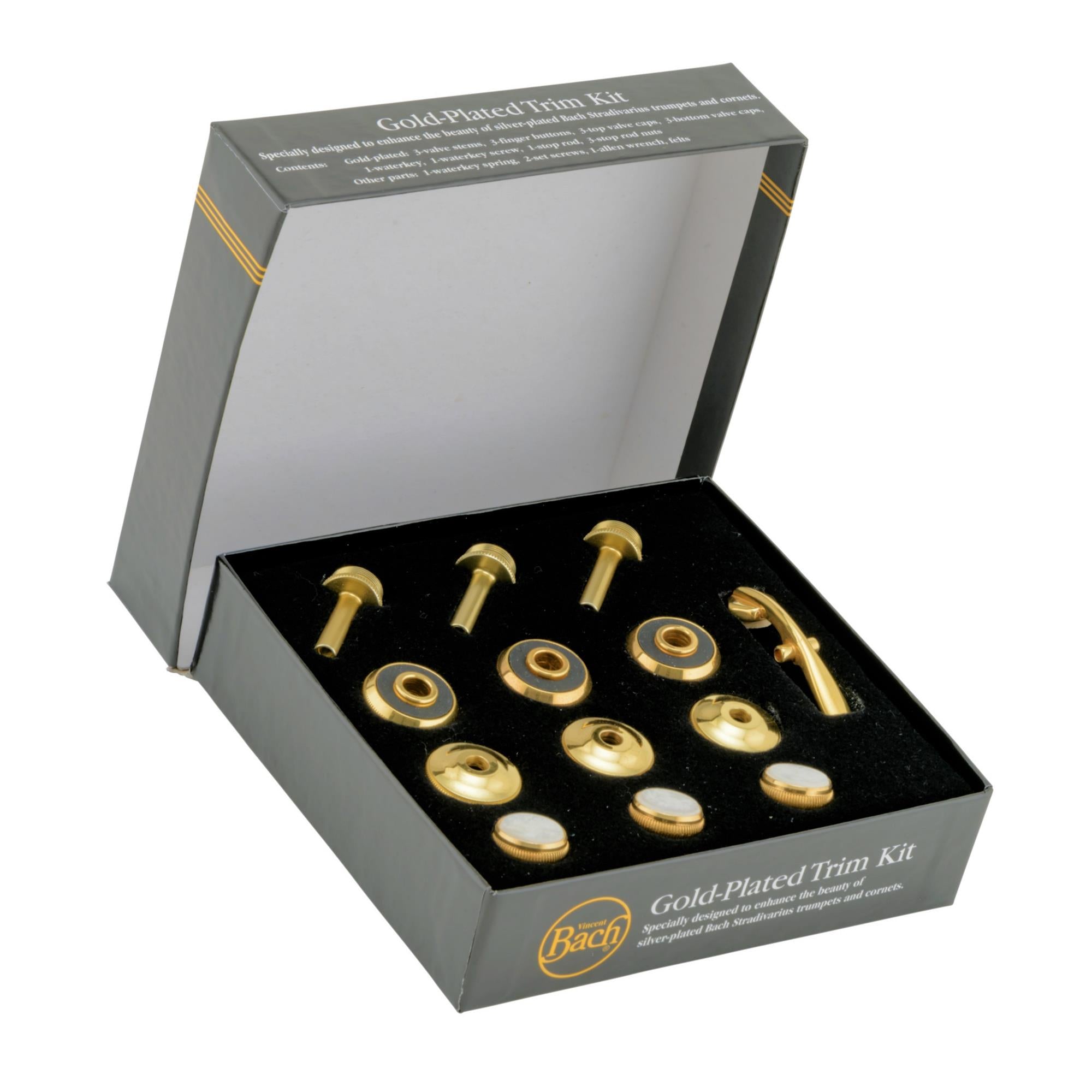 悠*様 Vincent Bach Gold-Plated Trim Kit Bach gold plate trim kit for trumpet – Prozone Music Ltd